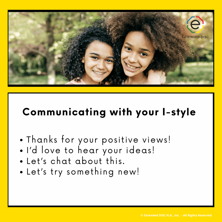 Practicing Adjusting to I-style